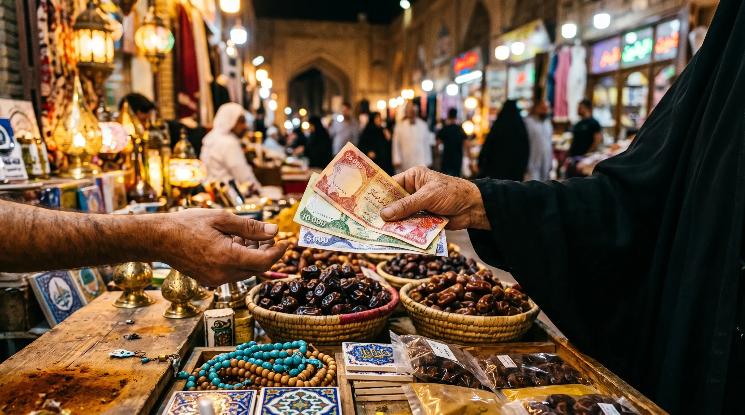 هزینه خرید سوغات و پول توجیبی در بازارهای کربلا چقدر است؟ (خرج دینار در عراق)